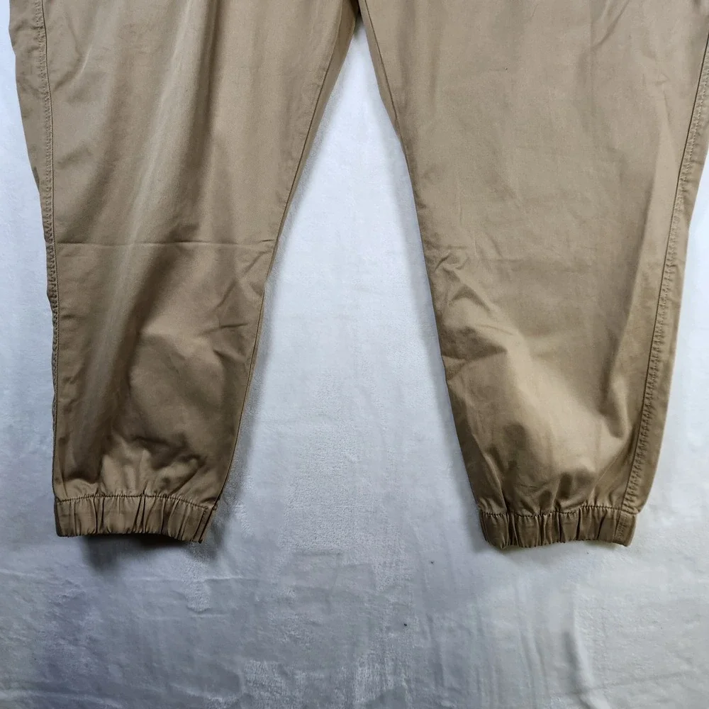 Levi's XX Chino Jogger Pants 4XL Big Tall Stretch‎ Tapered Drawstring Hem Tan